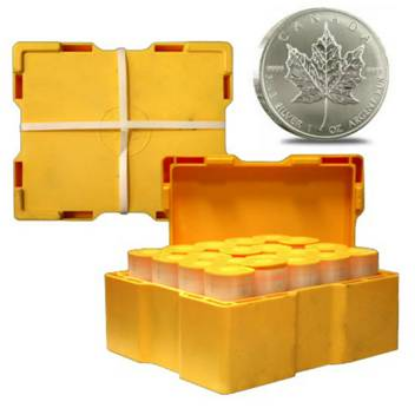 Picture of 2026 Canadian Silver Maple Leafs 1 Troy oz - 500 Coin Box 