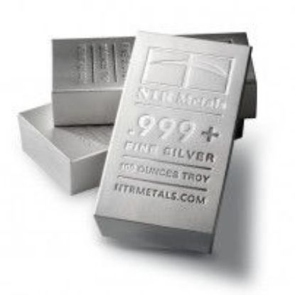 Picture of Silver Bar 100 oz Name Brand .999  Fine 