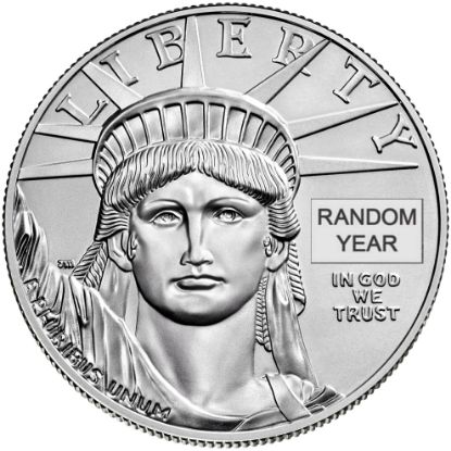 American Platinum Eagle Bullion Coin Obverse Random Year